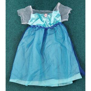 Disney Frozen Elsa Blue Mesh Costume Halloween Or Play Dress Size Small? Read